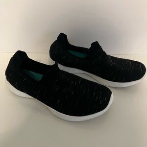 Black Slip-On Sneakers by SKECHERS